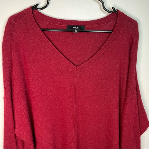 Ellos Red Sweater - Picture 2 of 7